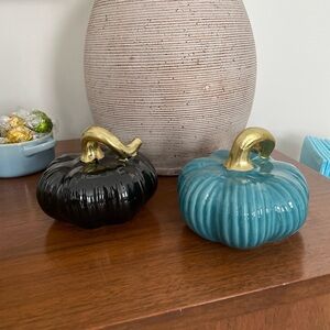 Halloween ceramic pumpkins